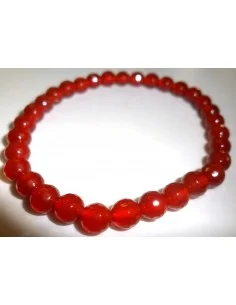 Cornaline facettes 6mm bracelet 2