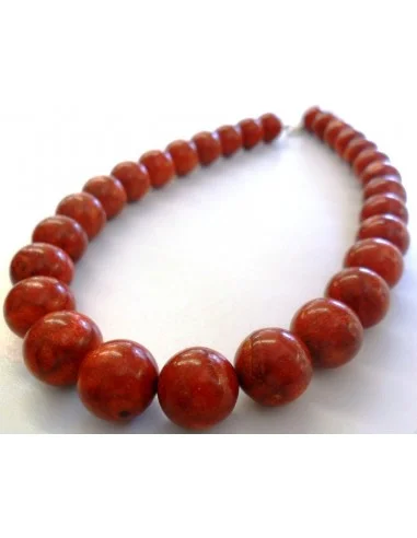 Collier Corail rouge 15mm