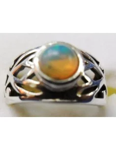 Opale noble Ethiopien bague argent 2
