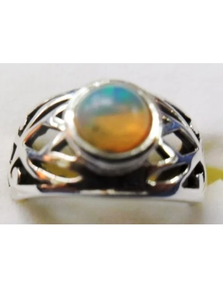 Opale noble Ethiopien bague argent Opale noble Ethiopien bague argent