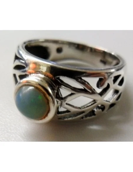 Opale noble Ethiopien bague argent Opale noble Ethiopien bague argent