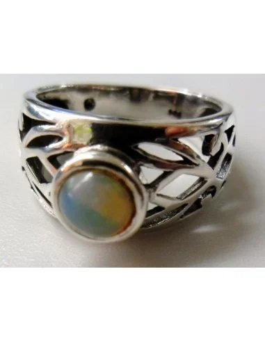 Opale noble Ethiopien bague argent