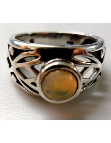 Opale noble Ethiopien bague argent