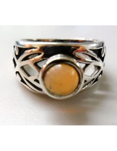 Opale noble Ethiopien bague argent Opale noble Ethiopien bague argent