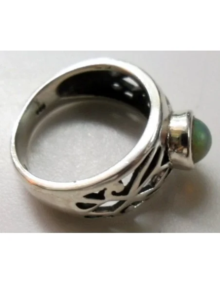 Opale noble Ethiopien bague argent Opale noble Ethiopien bague argent