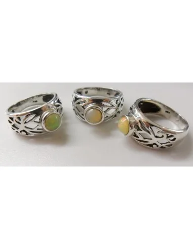 Opale noble Ethiopien bague argent