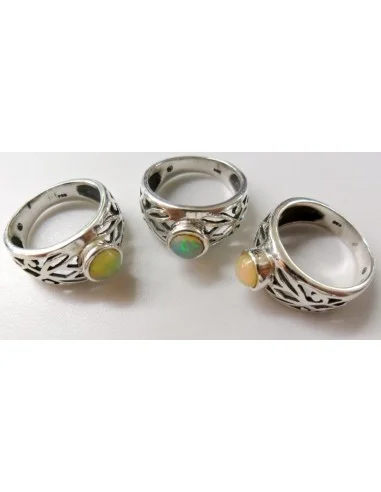 Opale noble Ethiopien bague argent