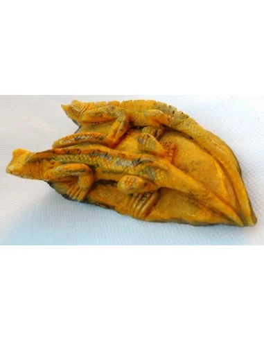 Lézards orpiment, jaspe jaune