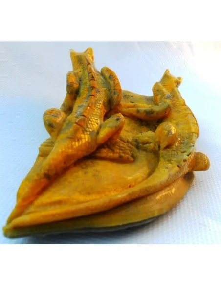 Lézards orpiment, jaspe jaune