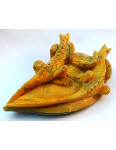 Lézards orpiment, jaspe jaune