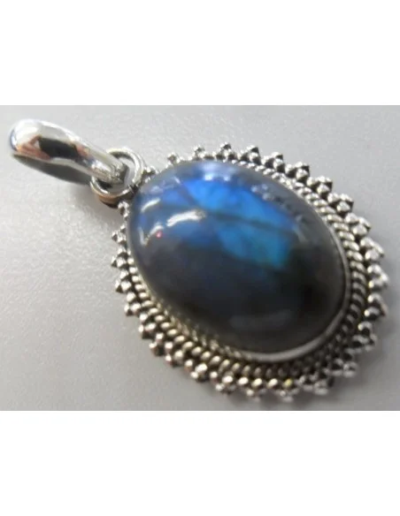 Pendentif labradorite spectrolite ovale