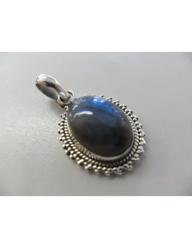 Pendentif labradorite spectrolite ovale