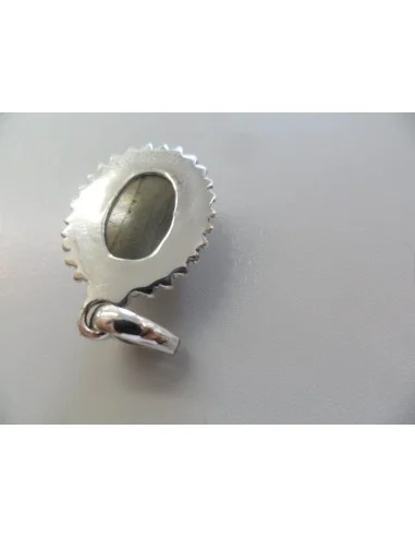 Pendentif labradorite spectrolite ovale