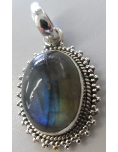 Pendentif labradorite spectrolite ovale