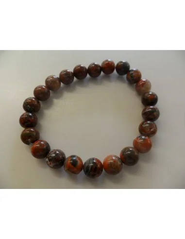 Jaspe leopard, paviot bracelet 8mm