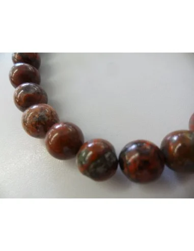 Jaspe leopard, paviot bracelet 8mm