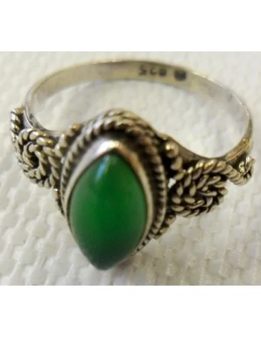 Bague Jade argent