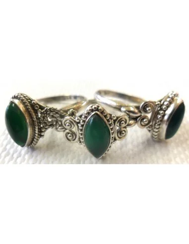 Bague Jade argent
