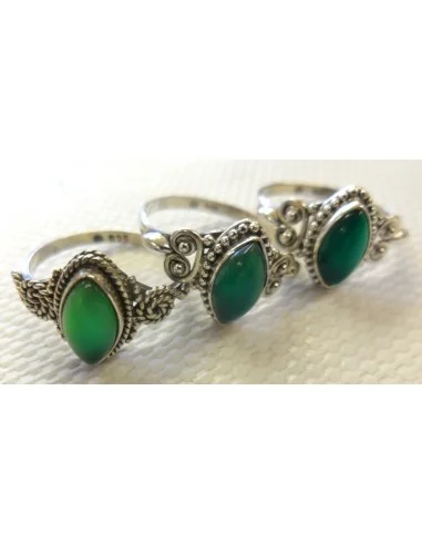 Bague Jade argent