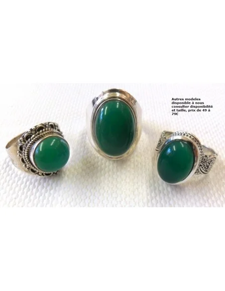 Bague Jade argent Bague Jade argent