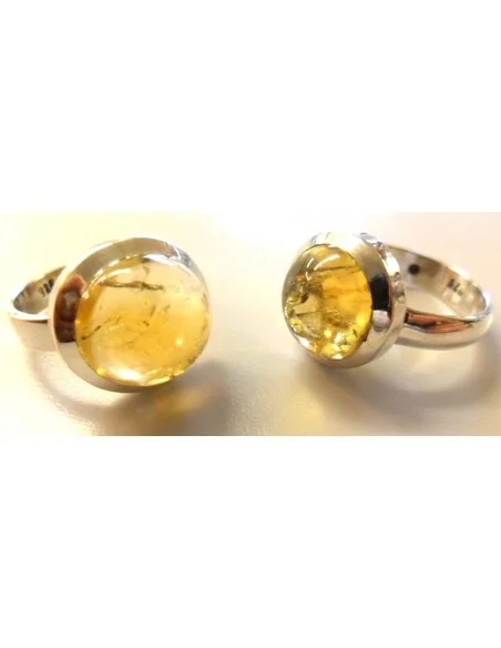 Bague en citrine argent Bague en citrine argent