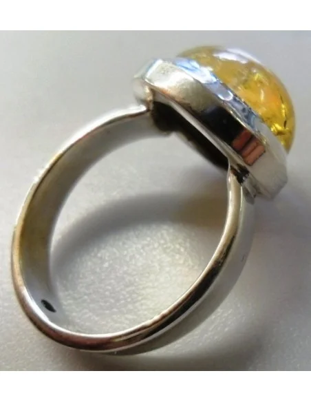Bague en citrine argent Bague en citrine argent