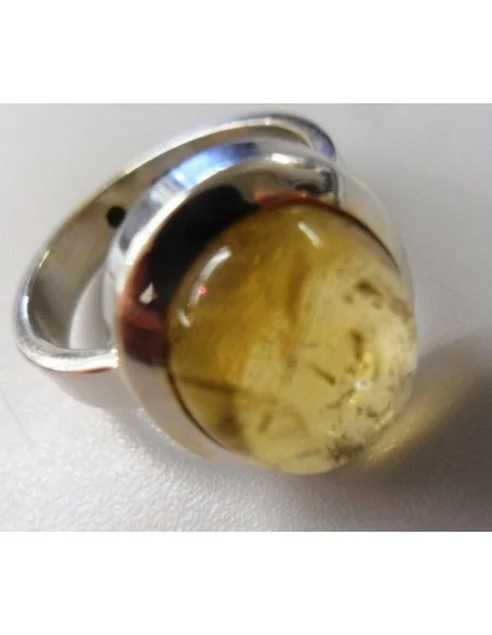 Bague en citrine ovale argent Bague en citrine ovale argent
