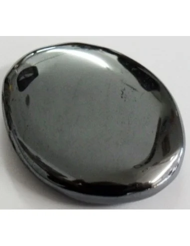 Hématite galet polis