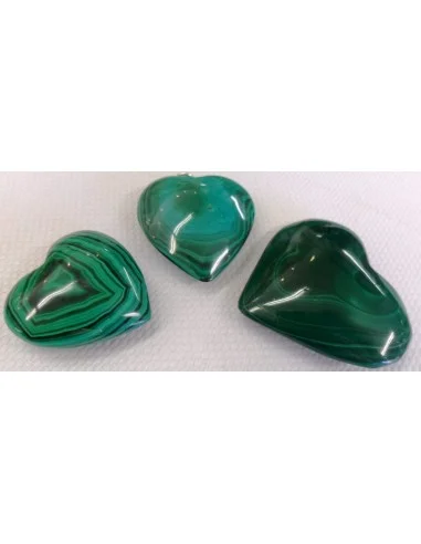 Pendentif coeur Malachite 30mm