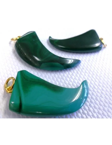 Malachite dent pendentif