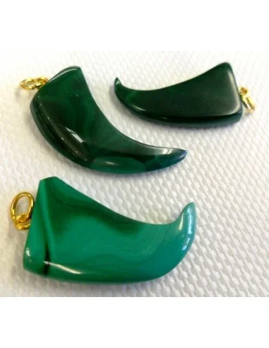 Malachite dent pendentif