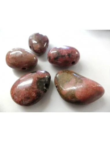 Rhodonite percé, pendentif