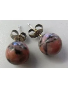 Rhodonite boucles 8mm 2