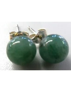 Aventurine boucles 8mm argent