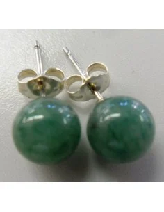 Aventurine boucles 8mm argent 2
