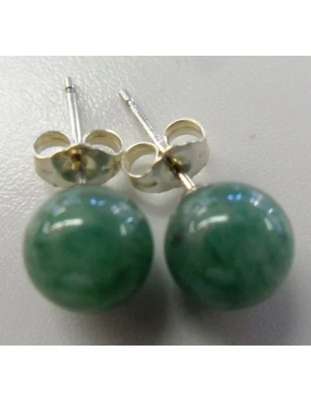 Aventurine boucles 8mm argent