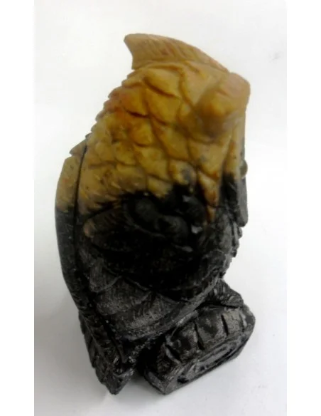 Chouette en bois fossilisé