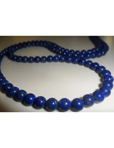 Collier Long en lapis lazuli 6mm