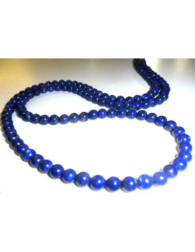 Collier Long en lapis lazuli 6mm