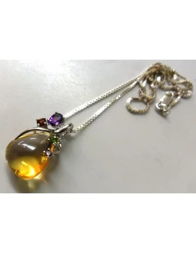 Pendentif  topaze argent GEMMES