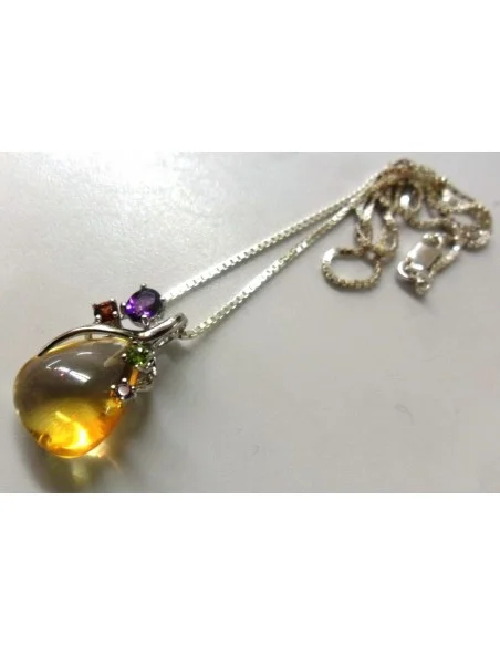 Pendentif  topaze argent GEMMES