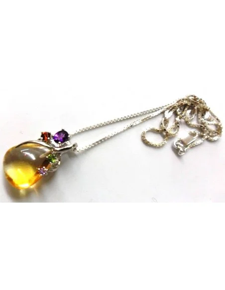 Pendentif  topaze argent GEMMES