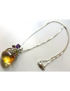 Pendentif  topaze argent GEMMES 2
