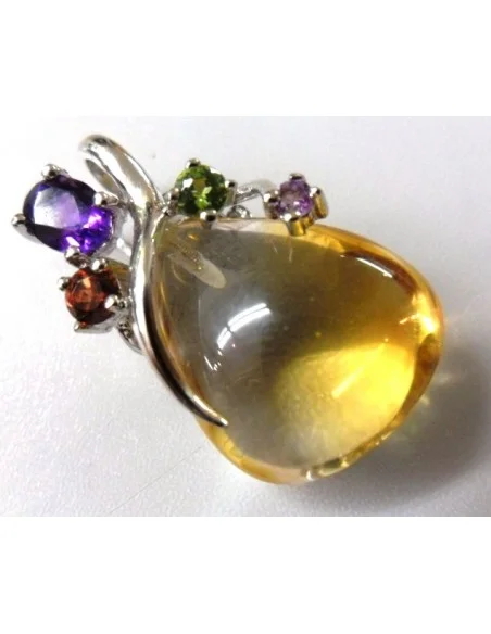 Pendentif  topaze argent GEMMES