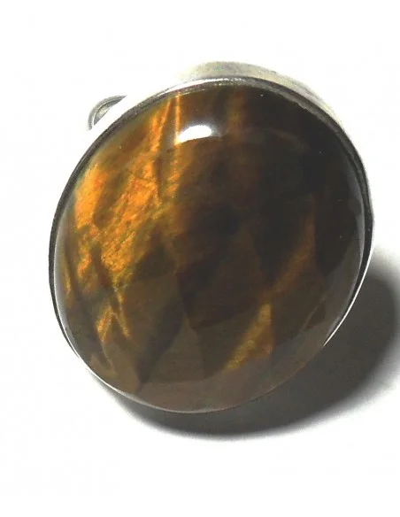 Bague oeil de tigre argent reglable Bague oeil de tigre argent reglable