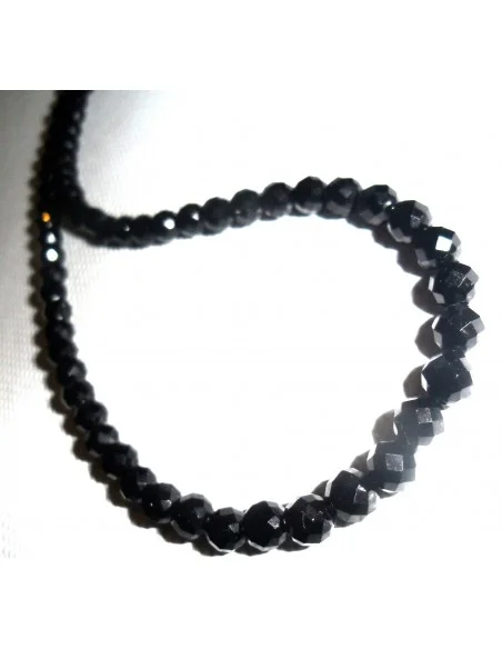 Spinelle noire boule collier 8mm Spinelle noire boule collier 8mm