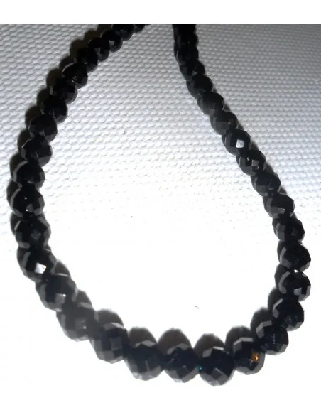 Spinelle noire boule collier 8mm Spinelle noire boule collier 8mm