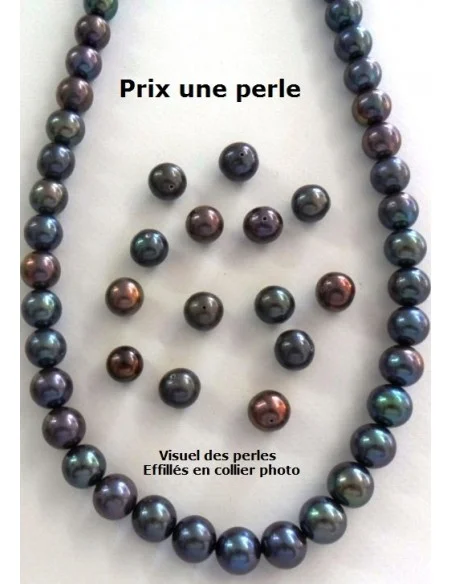Perle noire 10mm Perle noire 10mm