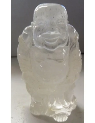 Bouddha cristal de roche 80mm