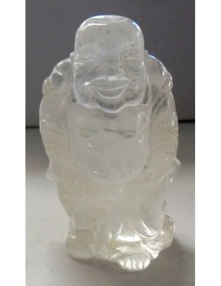 Bouddha cristal de roche 80mm